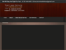 Tablet Screenshot of davidrleecriminaldefense.com